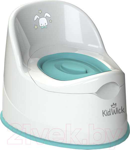 Изображение товара Детский горшок Kidwick Гигант / KW060102 (белый/бирюзовый)