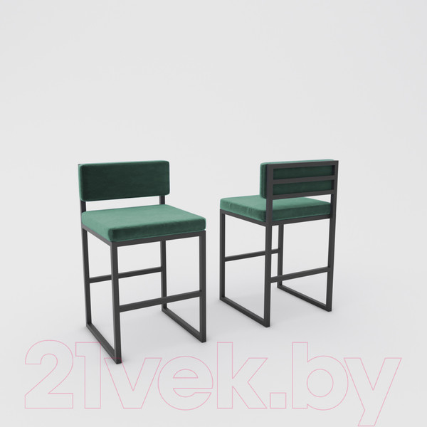 Изображение товара Стул Hype Mebel Софт (черный/зеленый)