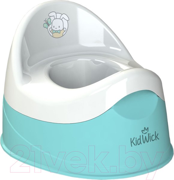 Изображение товара Детский горшок Kidwick Дуэт / KW100104 (бирюзовый/белый)