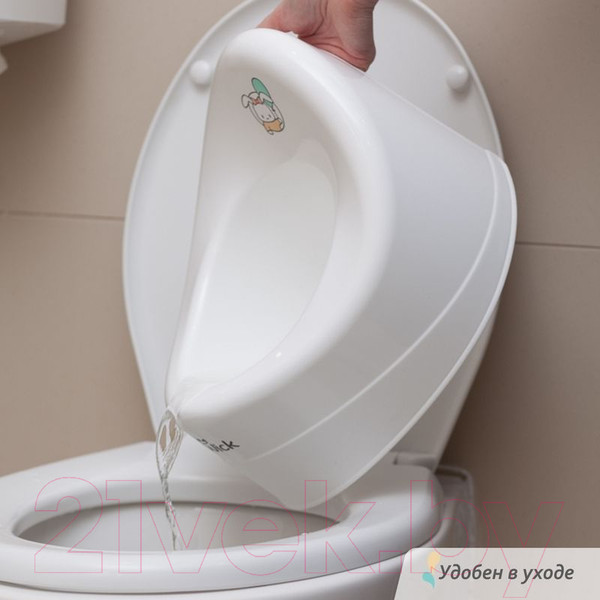 Изображение товара Детский горшок Kidwick Ракушка / KW030102 (белый/бирюзовый)
