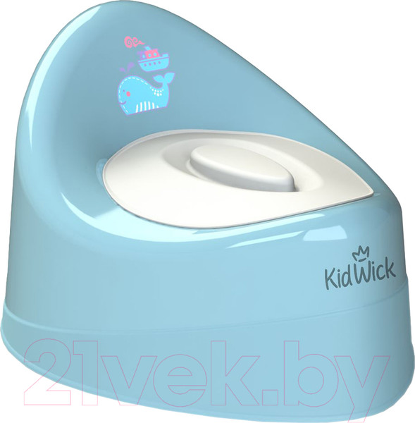 Изображение товара Детский горшок Kidwick Ракушка / KW030202 (голубой/белый)