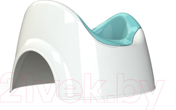 Изображение товара Детский горшок Kidwick Трио / KW090101 (белый/бирюзовый)