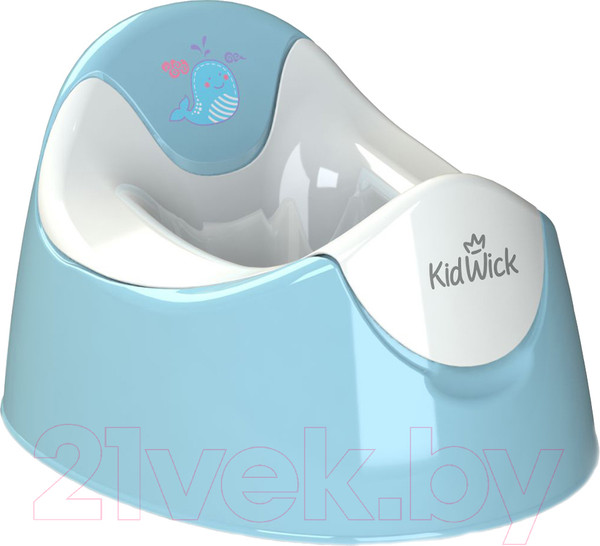 Изображение товара Детский горшок Kidwick Трио / KW090201 (голубой/белый)
