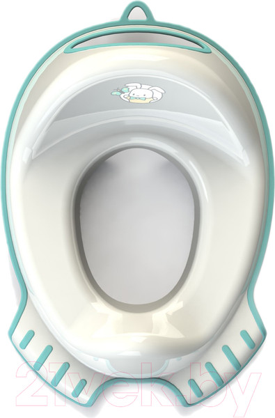 Изображение товара Детская накладка на унитаз Kidwick Флиппер / KW120100 (белый/бирюзовый)