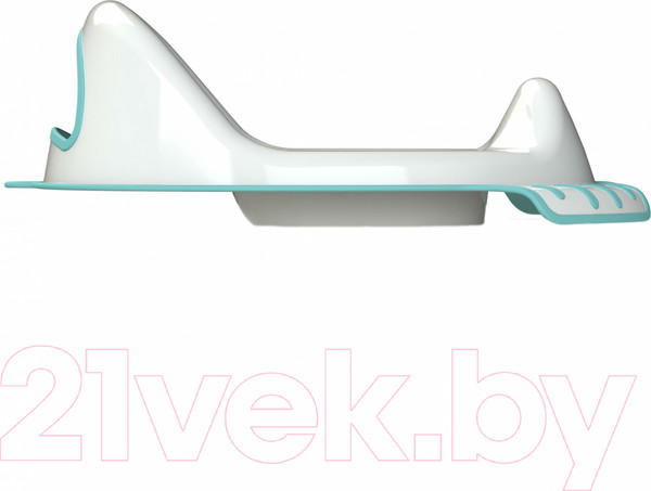 Изображение товара Детская накладка на унитаз Kidwick Флиппер / KW120100 (белый/бирюзовый)