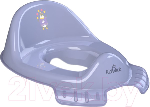 Изображение товара Детская накладка на унитаз Kidwick Флиппер / KW120500 (фиолетовый/темно-фиолетовый)