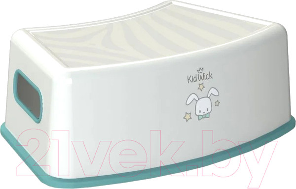 Изображение товара Табурет-подставка Kidwick Тигр / KW180104 (белый/бирюзовый)
