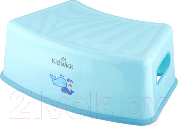Изображение товара Табурет-подставка Kidwick Тигр / KW180204 (голубой/темно-голубой)