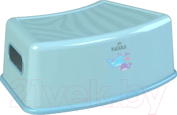 Изображение товара Табурет-подставка Kidwick Тигр / KW180204 (голубой/темно-голубой)