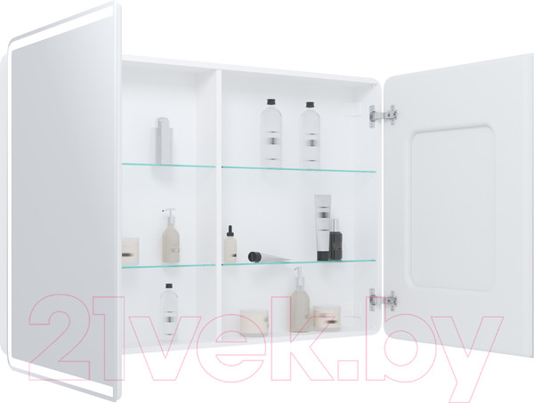 Изображение товара Шкаф с зеркалом для ванной Континент Avenue Led 120х80