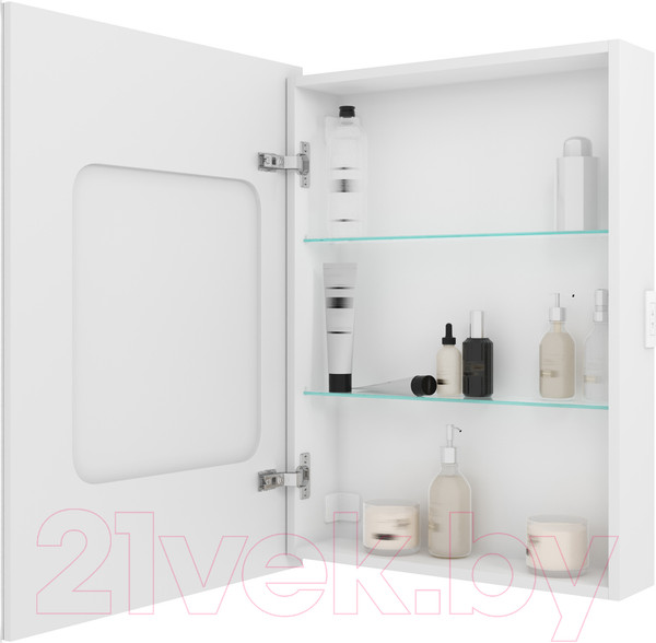 Изображение товара Шкаф с зеркалом для ванной Континент Allure Led 60х80 L