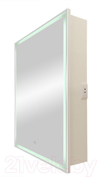 Изображение товара Шкаф с зеркалом для ванной Континент Allure Led 55х80 L