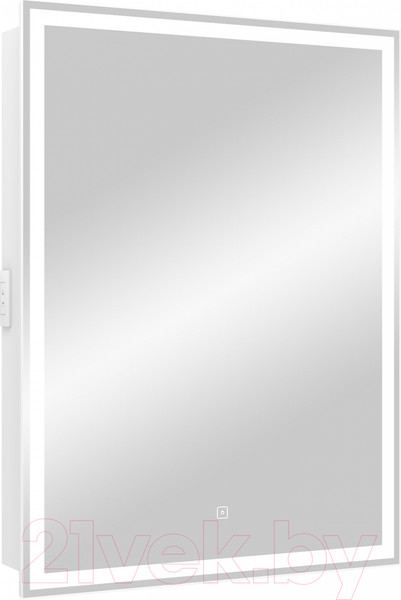 Изображение товара Шкаф с зеркалом для ванной Континент Allure Led 55х80 R