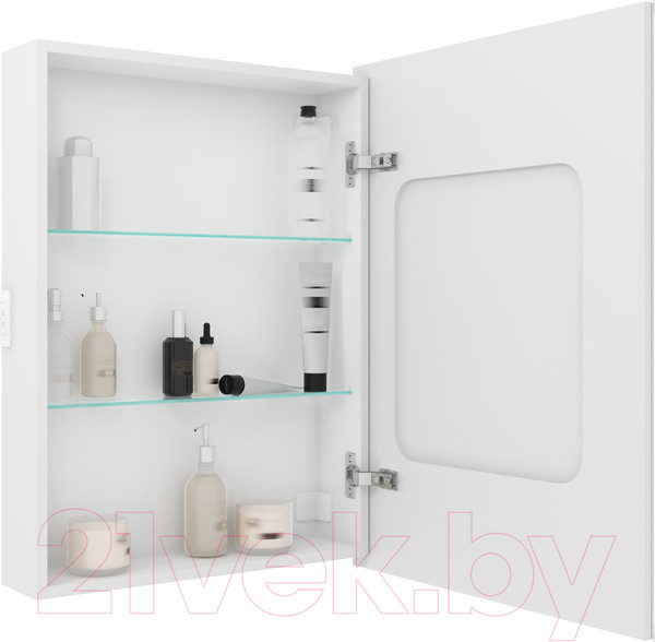 Изображение товара Шкаф с зеркалом для ванной Континент Allure Led 55х80 R