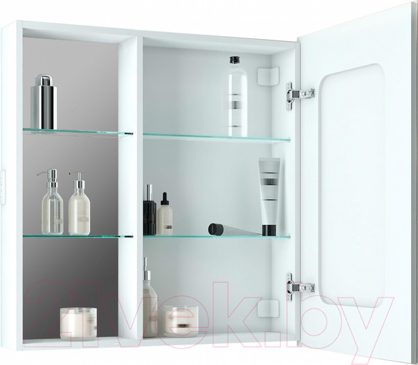 Изображение товара Шкаф с зеркалом для ванной Континент Aperio Led 80х80 R