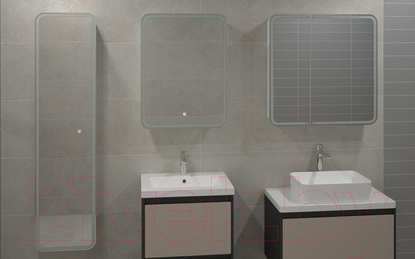 Изображение товара Шкаф-пенал для ванной Континент Lorenzo Led 40х160