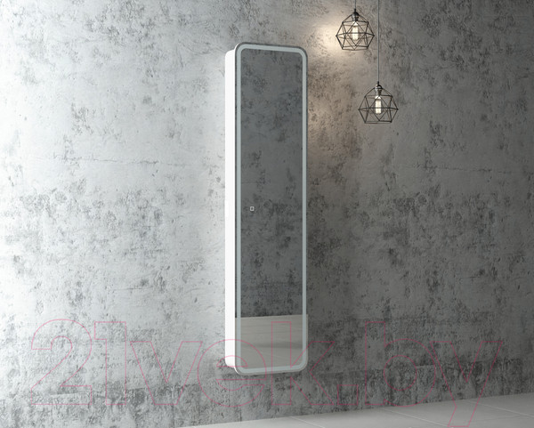 Изображение товара Шкаф-пенал для ванной Континент Lorenzo Led 40х160