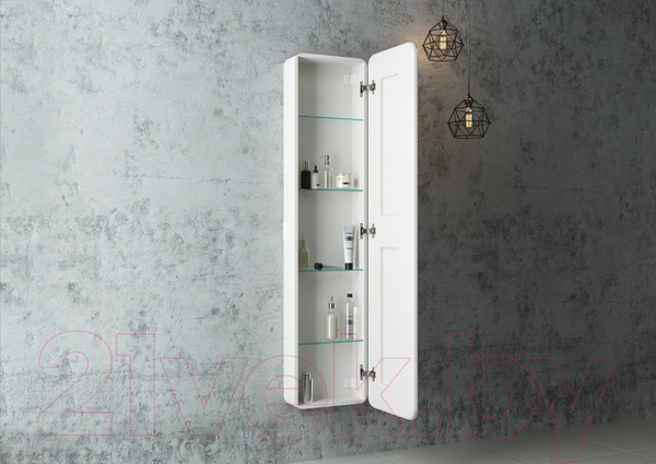 Изображение товара Шкаф-пенал для ванной Континент Lorenzo Led 40х160