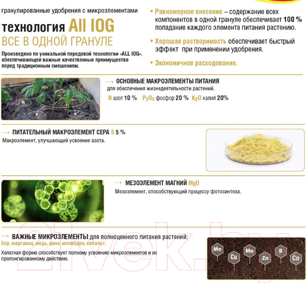Изображение товара Удобрение Bona Forte Овощное (2.5кг)