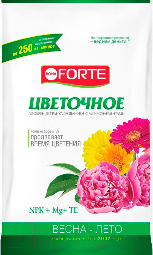Изображение товара Удобрение Bona Forte Цветочное (2.5кг)