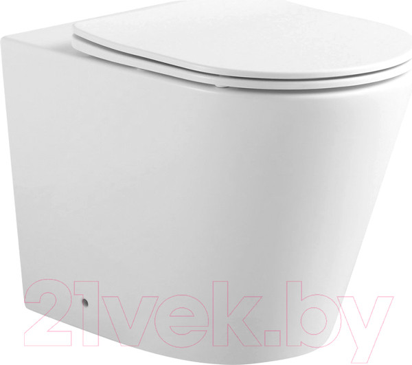 Изображение товара Унитаз приставной с инсталляцией Aquanet Atago 2.0 F / 243548 (с сиденьем)