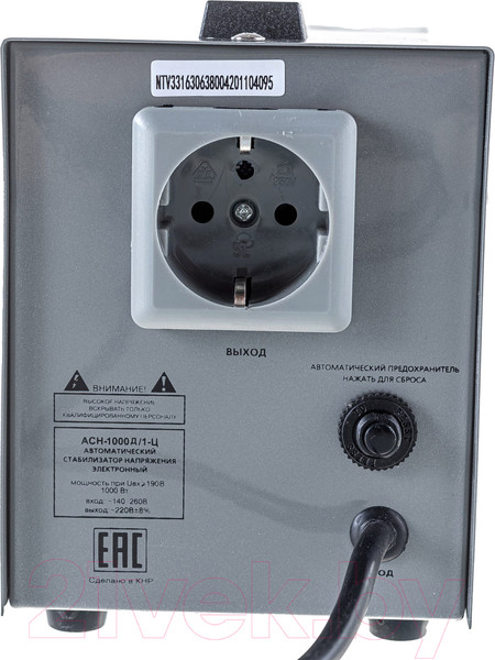 Изображение товара Стабилизатор напряжения Ресанта АСН-1000Д/1-Ц (63/6/38)
