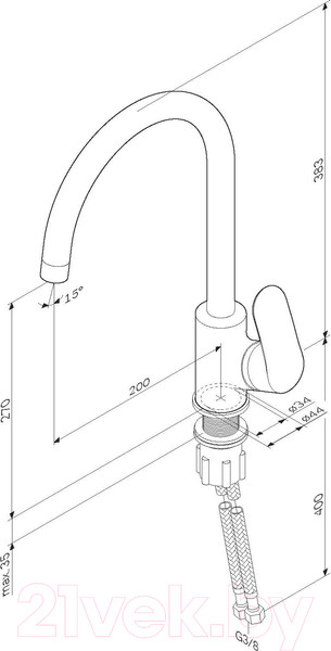 Изображение товара Смеситель AM.PM Like F8007122