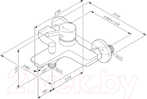 Изображение товара Смеситель AM.PM X-Joy F85B10000
