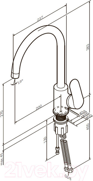 Изображение товара Смеситель AM.PM Like F8007700