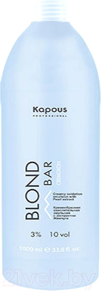 Изображение товара Эмульсия для окисления краски Kapous Blond Bar Cremoxon с экстрактом жемчуга 3% (1л)
