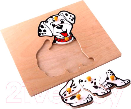 Изображение товара Развивающая игрушка ЛЭМ Рамка-вкладыш. Далматинец / 1412