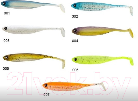 Изображение товара Мягкая приманка Lucky John Series 3D Makora Shad Tail / 140410-007 (4шт)