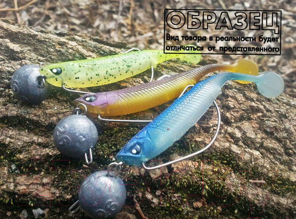Изображение товара Мягкая приманка Lucky John Series 3D Makora Shad Tail / 140410-007 (4шт)