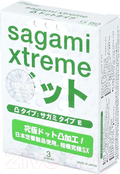 Изображение товара Презервативы Sagami Xtreme Type-E №3 / 718/1