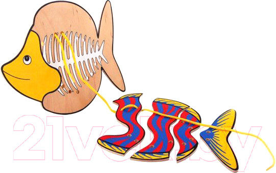 Изображение товара Развивающая игрушка ЛЭМ Шнуровка. Рыба / 1463