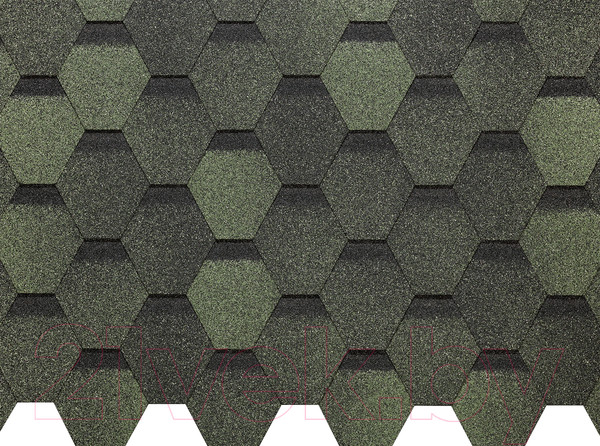 Изображение товара Черепица Docke Pie Eurasia Шестигранник Зеленый (упаковка)