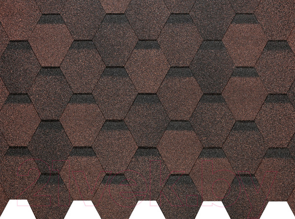 Изображение товара Черепица Docke Pie Eurasia Шестигранник Коричневый (упаковка)