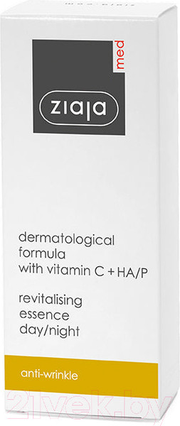 Изображение товара Сыворотка для лица Ziaja Med восстанавливающая день/ночь от морщин с витамином C + ГК (30мл)