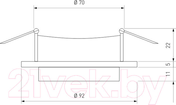 Изображение товара Точечный светильник Elektrostandard 113 MR16 (белый/черный)