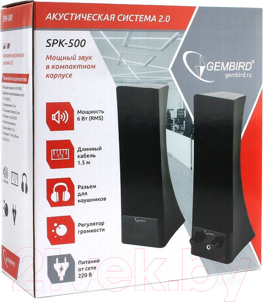 Изображение товара Мультимедиа акустика Gembird SPK-500