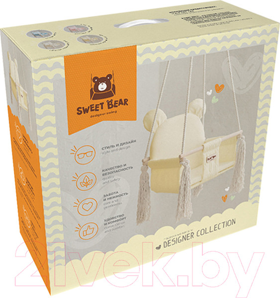 Изображение товара Качели Лидер Sweet Bear / 70804 (ванильный крем)
