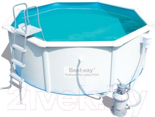 Изображение товара Каркасный бассейн Bestway Hydrium 56574 (360x120, с песочным фильтр-насосом)