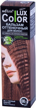 Изображение товара Оттеночный бальзам для волос Belita 08.1 (100мл, теплый каштан)