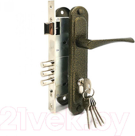 Изображение товара Замок врезной Зенит ЗВ4-85.3-02 / БП-00011188 (бронза)
