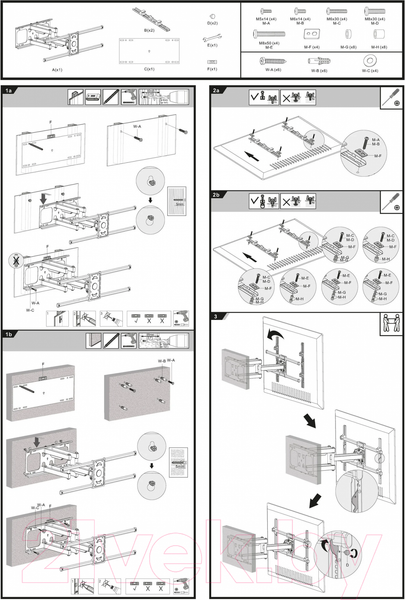 Изображение товара Кронштейн для телевизора Ultramounts UM 913 (черный)