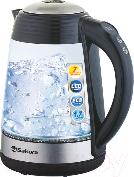 Изображение товара Электрочайник Sakura SA-2729DBK