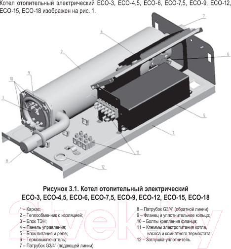 Изображение товара Электрический котел Лемакс Eco-6