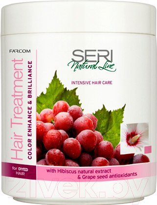 Изображение товара Маска для волос Farcom Professional Seri Natural Line восстановление цвета и блеск (1л)