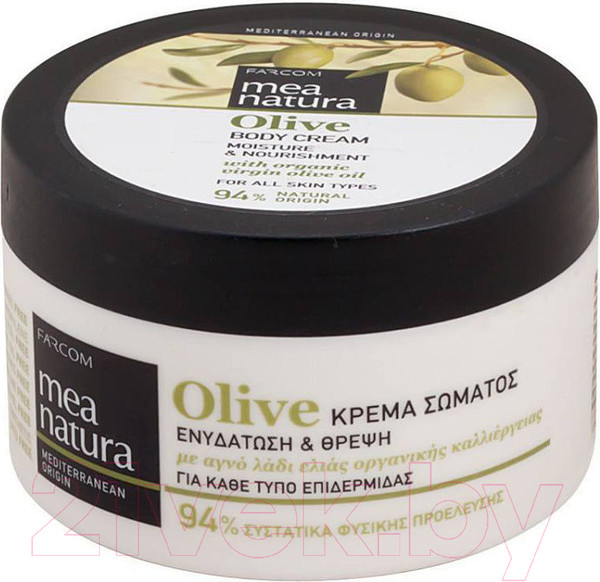 Изображение товара Крем для тела Farcom Mea Natura Olive увлажняющий и питательный с оливковым маслом (250мл)
