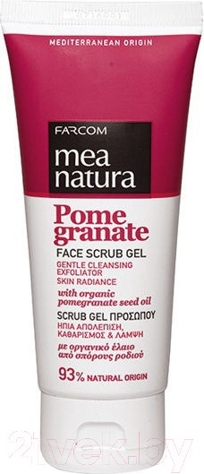 Изображение товара Скраб для лица Farcom Mea Natura Pomegranate с маслом граната (100мл)